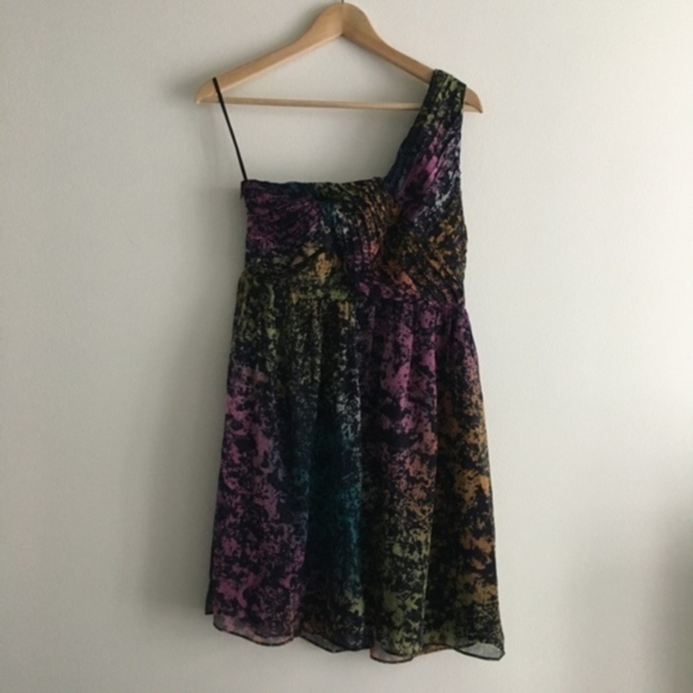 Miss me floral‎ one shoulder Dress Lined